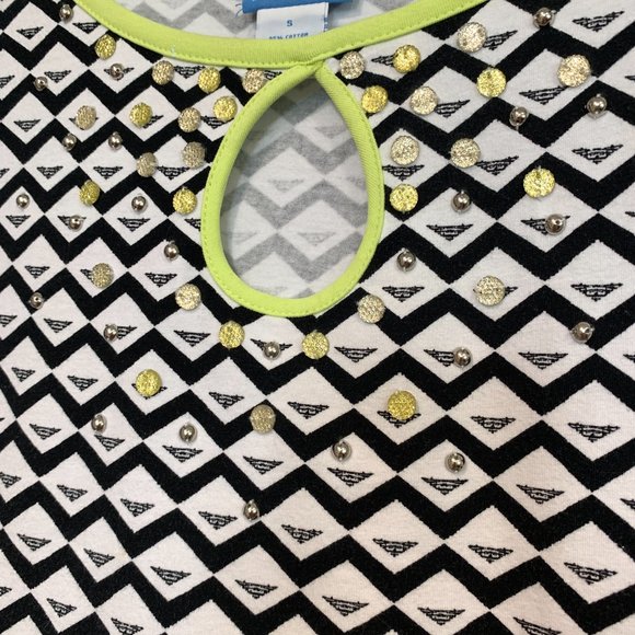 NWOT Lark Lane Stretch Tunic Top Embellished Sz S - Picture 8 of 8